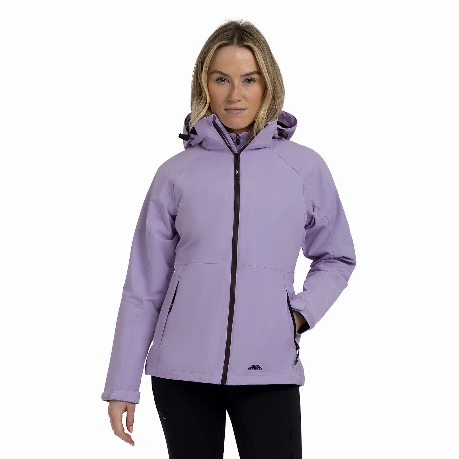 OdorResistant Treatment Trespass Womens Tilbury Hooded Waterproof Jacket