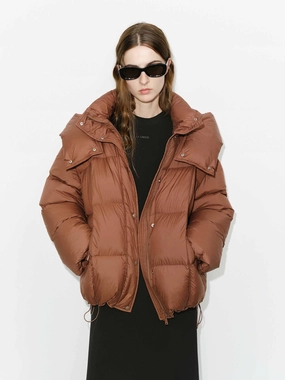 Active Style Eco Certified Textile Funnel Neck Puffer Jacket