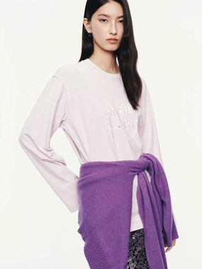 Classic Look Lightweight Design Letter Printed Cotton T-shirt