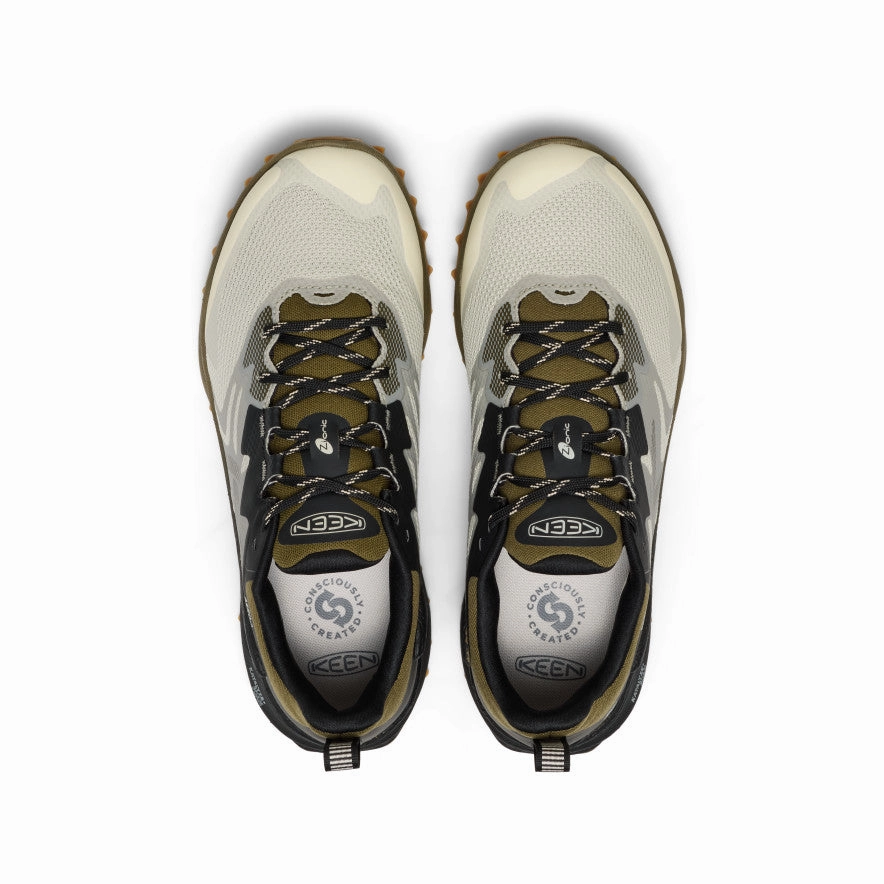 Subtle Detail Men's Zionic NXT Waterproof Hiking Shoe  |  Abbey Stone/Dark Olive