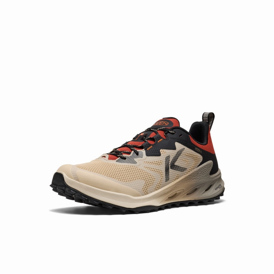 Wood Step Dog Hike Men's Zionic NXT Waterproof Hiking Shoe  |  Safari/Red Ochre