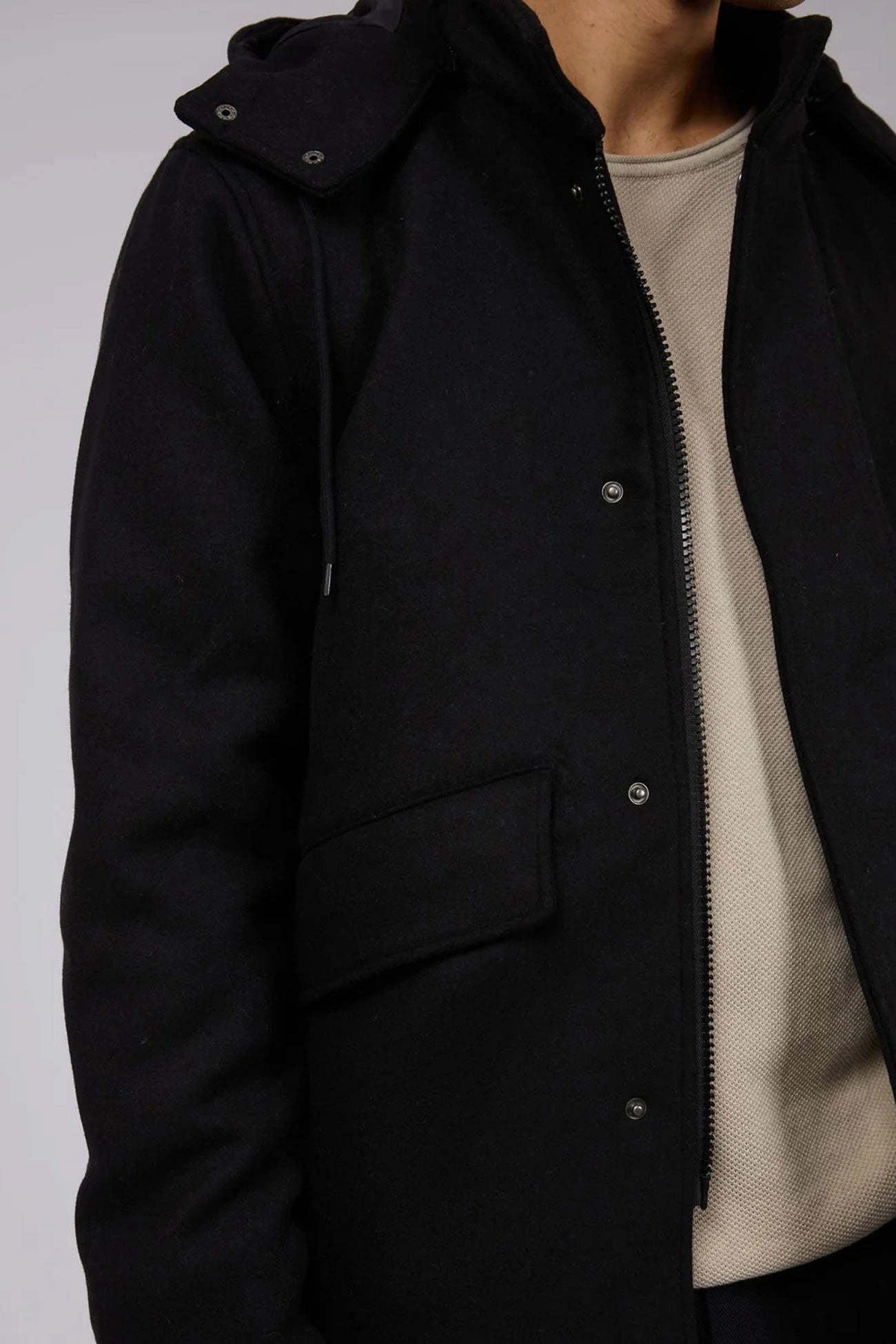 Chase Jacket Black Detachable Lining Stylish Layer