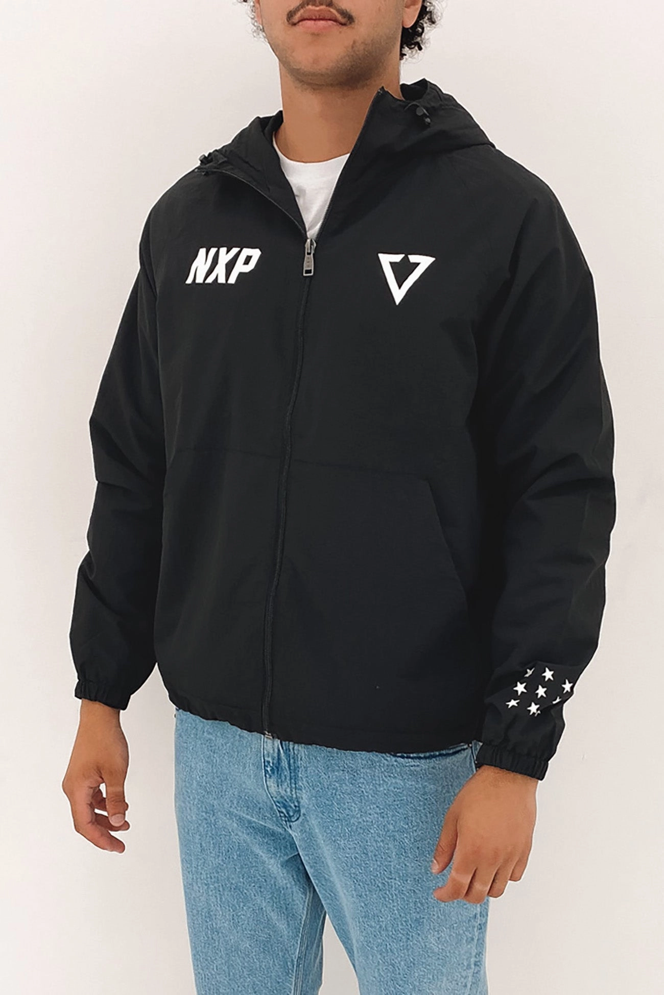 Circuit Breaker Spray Jacket Jet Black Compression Fold Design