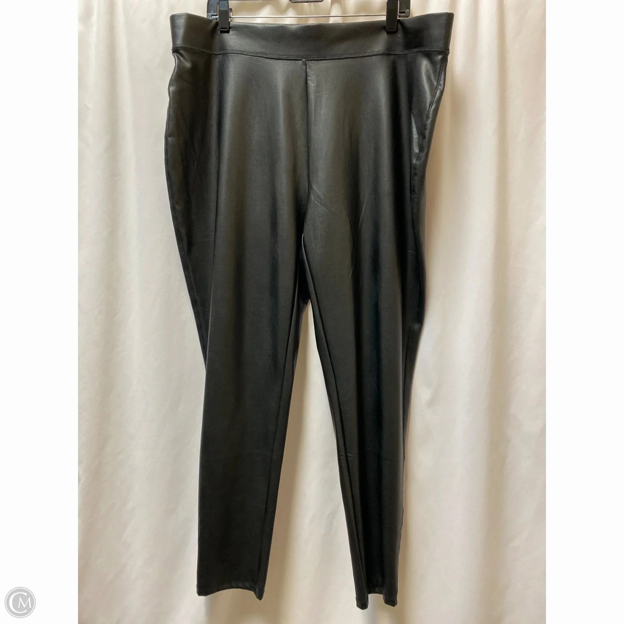 High-Stretch Comfort Ultra Soft Material Pants Leggings By Ashley Stewart In Black, Size: 22