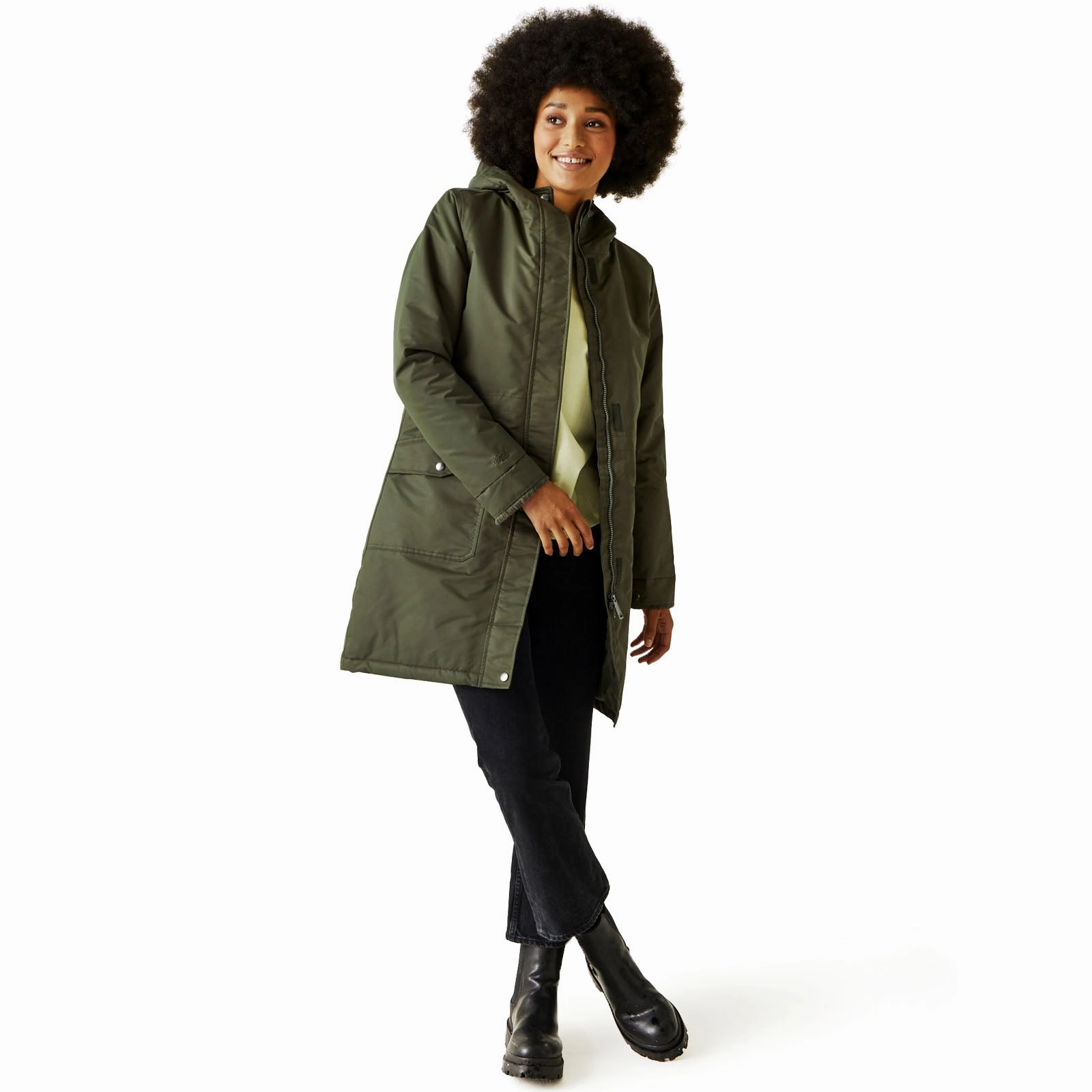 Regatta Womens Giovanna Fletcher Romine Waterproof Parka Jacket Hidden Zipper Soft Fleece Lining