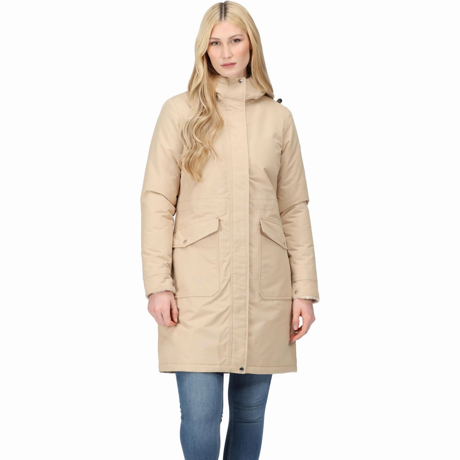 Abrasion Resistant Trim Regatta Womens Giovanna Fletcher Romine Waterproof Parka Jacket