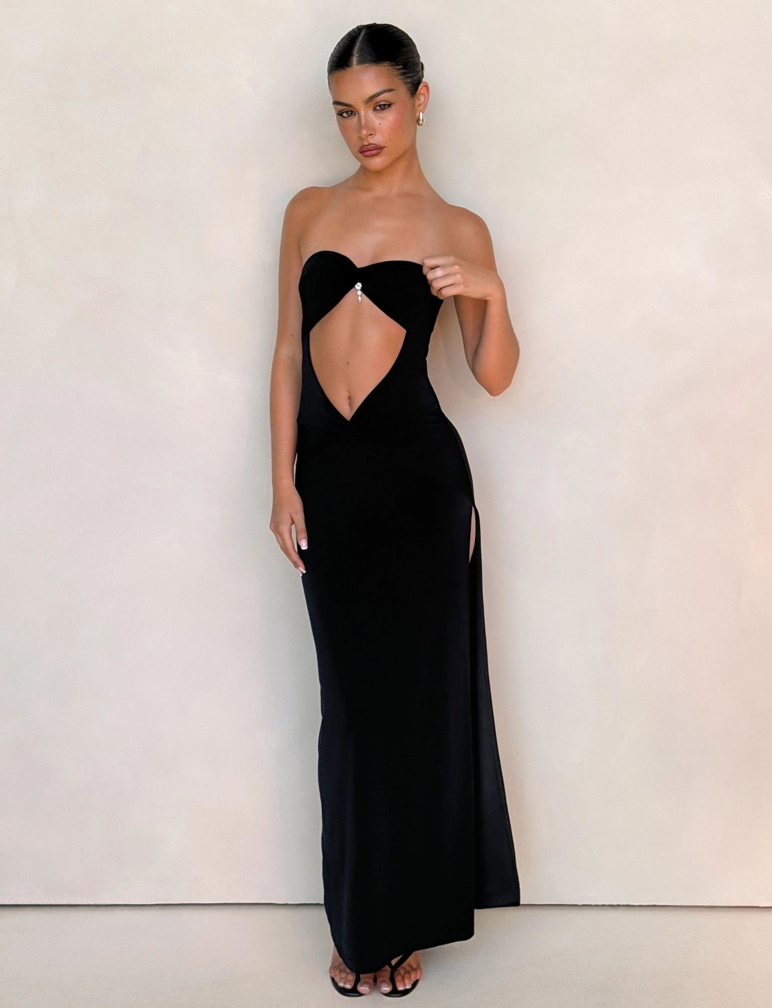 GRAZIA DRESS - BLACK Chic Casual Wear Art Spirit