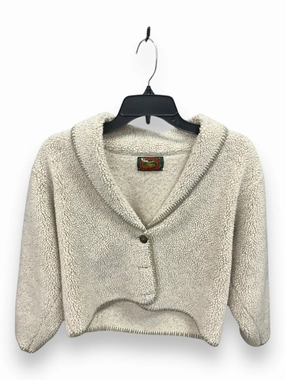 Bright Color Jacket Fleece By Clothes Mentor In Beige, Size: M