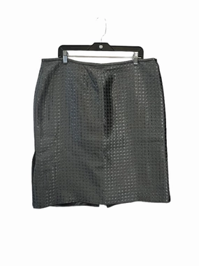 Grey Skirt Designer Armani Collezoni, Size 16 Bold Finish