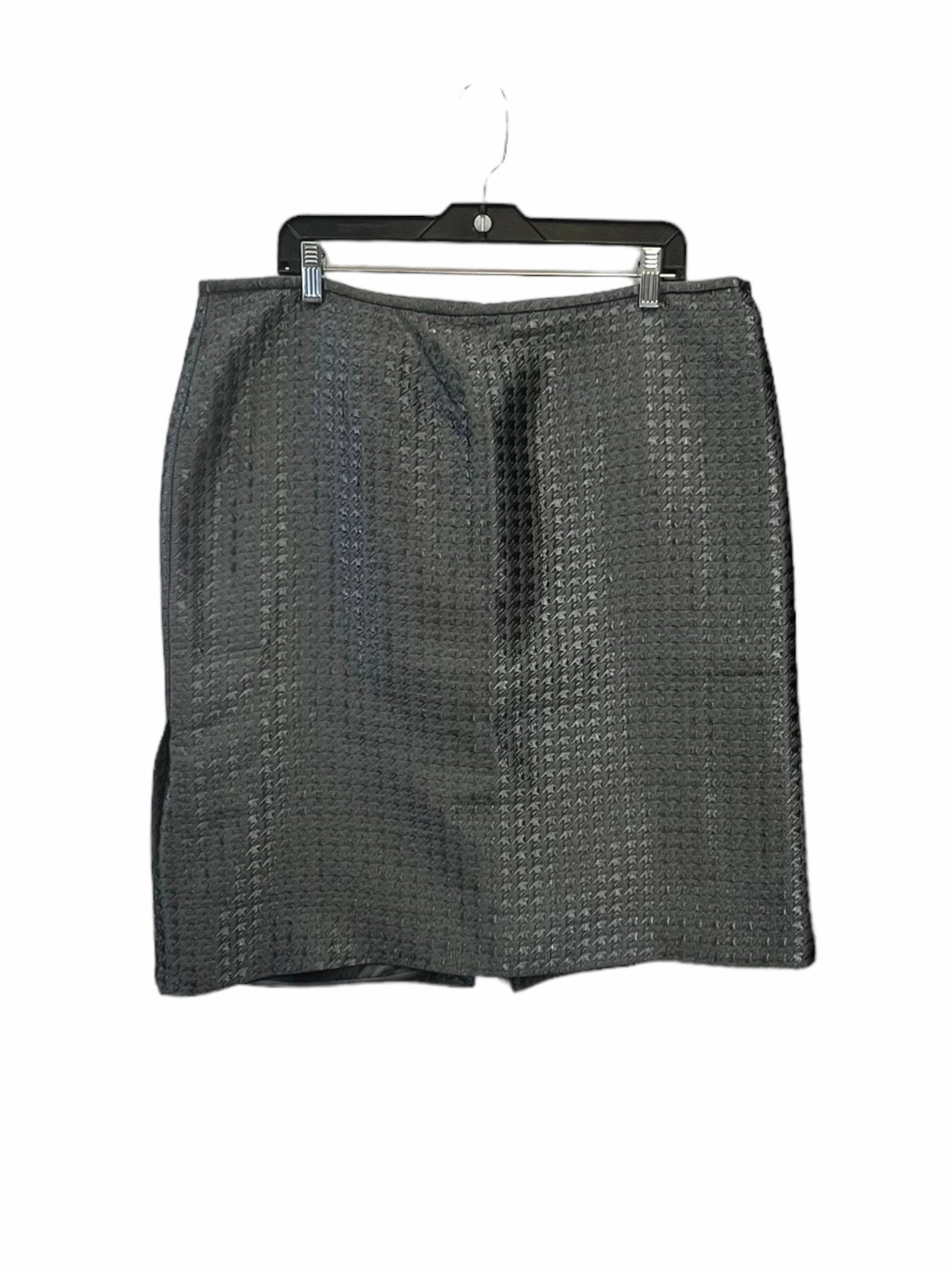 Grey Skirt Designer Armani Collezoni, Size 16 Bold Finish