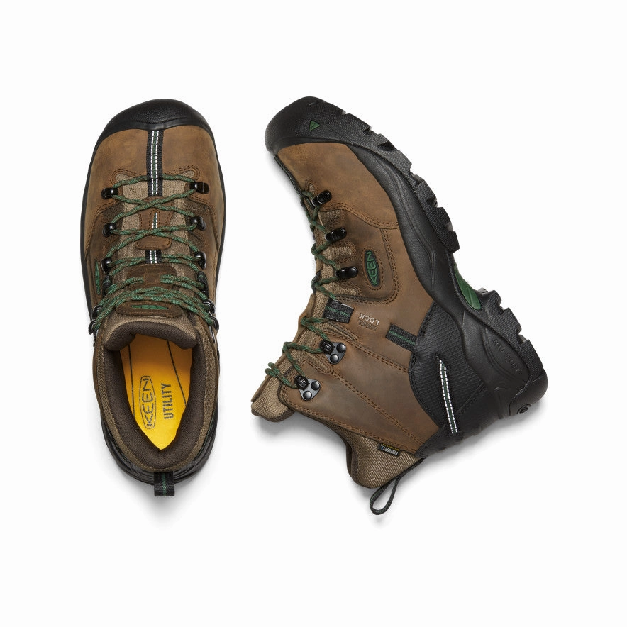 Men's Pittsburgh Energy 6" Waterproof Boot (Carbon Toe)  |  Cascade Brown/Greener Pastures Desert Design