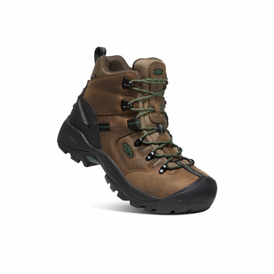Reliable Support Comfort arch Men's Pittsburgh Energy 6" Waterproof Boot (Carbon Toe)  |  Cascade Brown/Greener Pastures