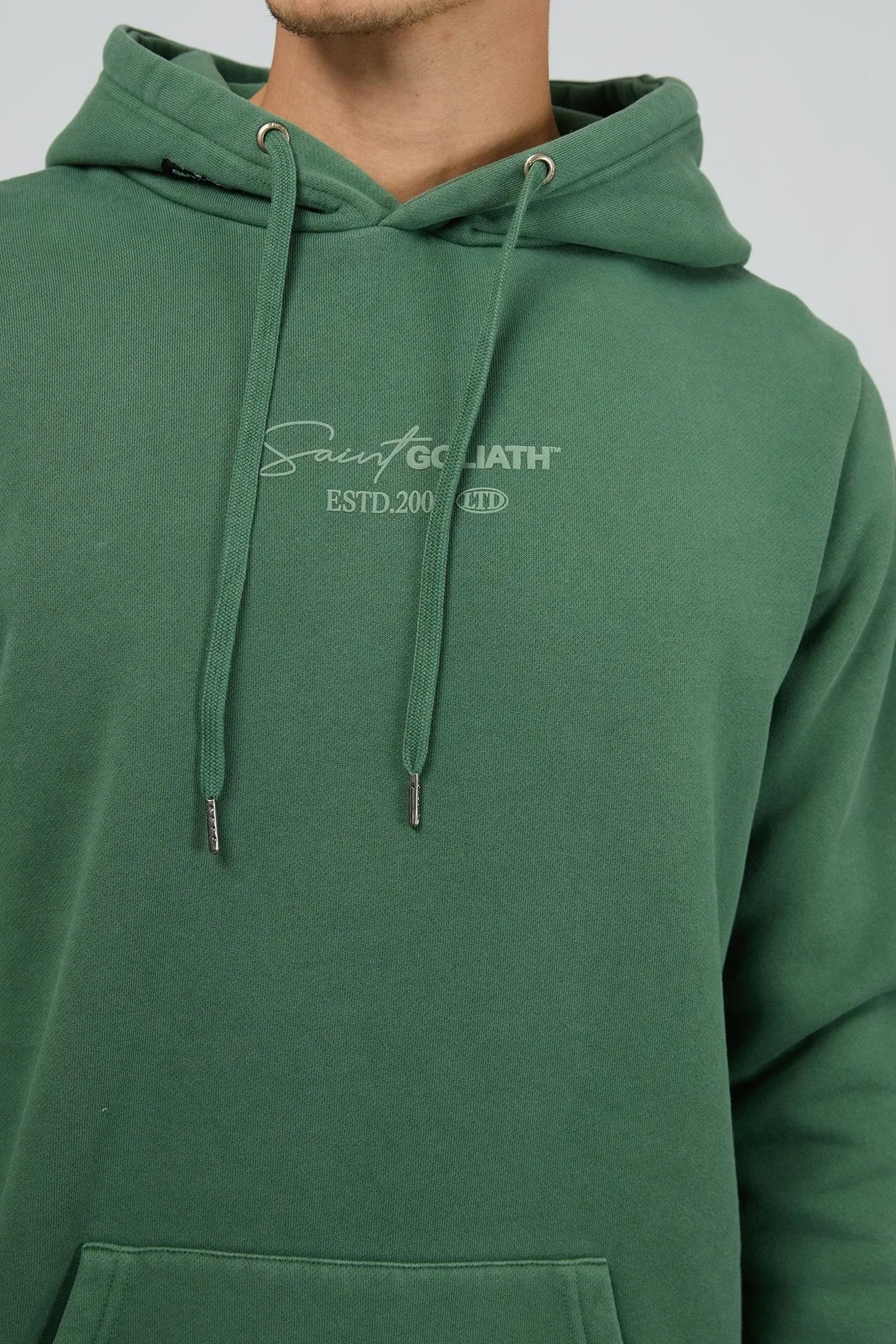 Outdoor Style Staple Windproof Design Memory Hoodie Green