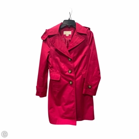 Coat Trench Coat By Michael By Michael Kors In Red, Size: Xs Friction Resistant Commuter Friendly Look