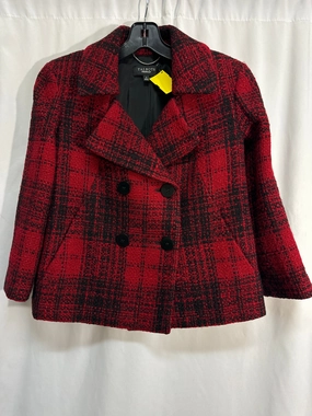 Coat Peacoat By Talbots In Red, Size: S Weather Smart Look