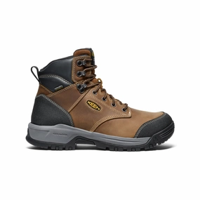 Men's Evanston 6" Waterproof Boot (Soft Toe)  |  Bison/Black Secure Strap