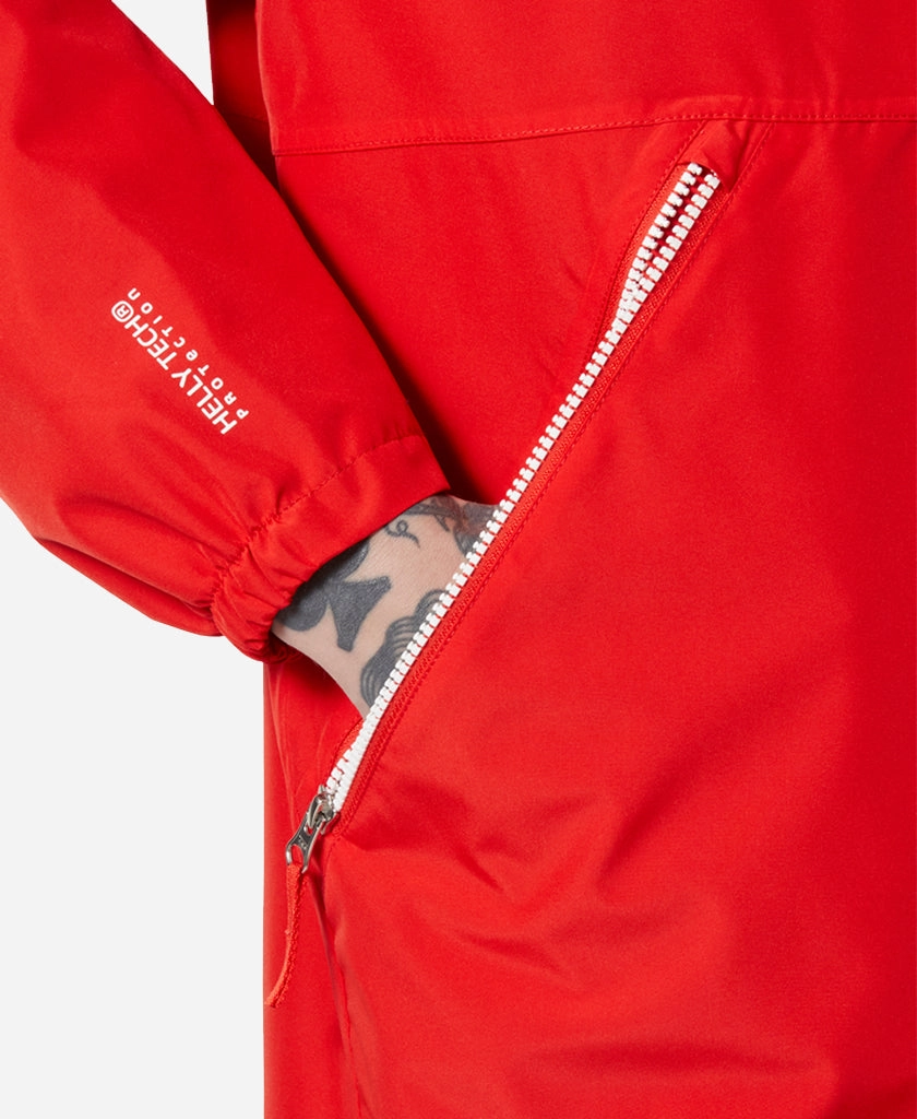 Reinforced Stitching SANDOY RAIN JACKET, Alert Red