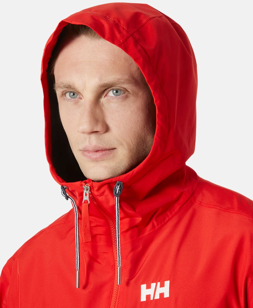 BondedSeams NonChafing Seam Placement SANDOY RAIN JACKET, Alert Red