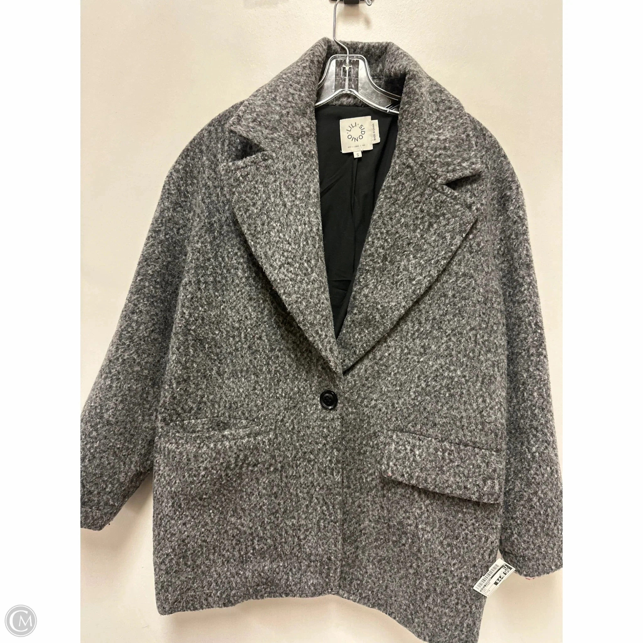 Coat Other By Lili Sidonio In Grey, Size: S Moisture Control Fibers Casual Feel
