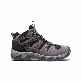 Men's Headout Waterproof Hiking Boot  |  Magnet/Orange Pepper Low Profile Remote Hiking Arctic Cold