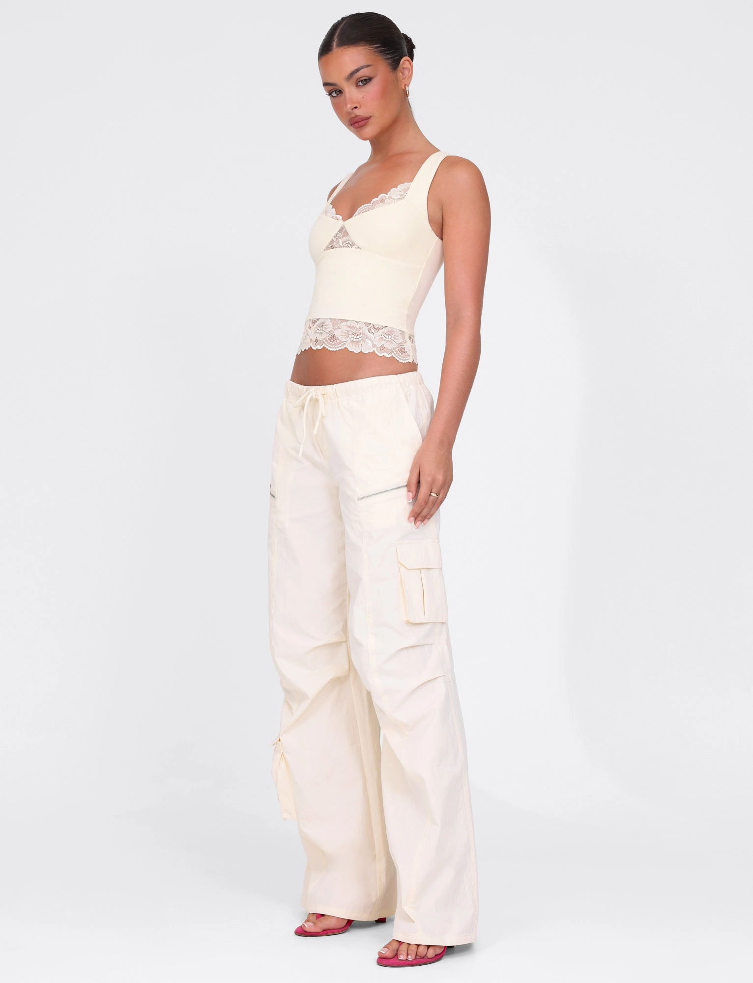 Beaded-Sleeve HERMIONE PANT - YELLOW : BUTTER : SOFT BUTTER