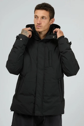 Hex Jacket Black Simple Look