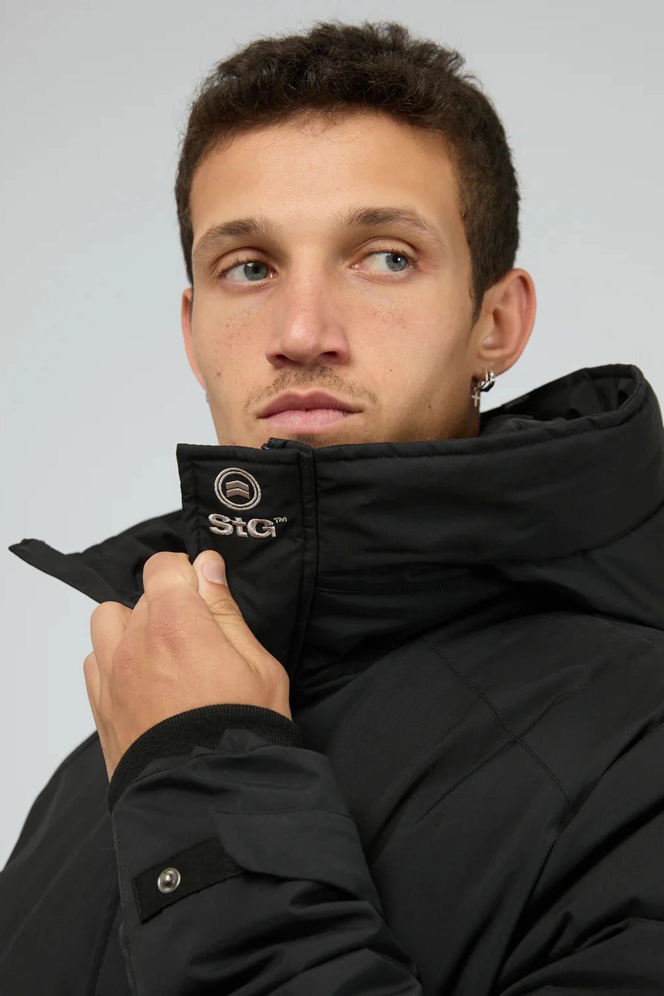 Draft Block Flexible Layer Fit Hex Jacket Black