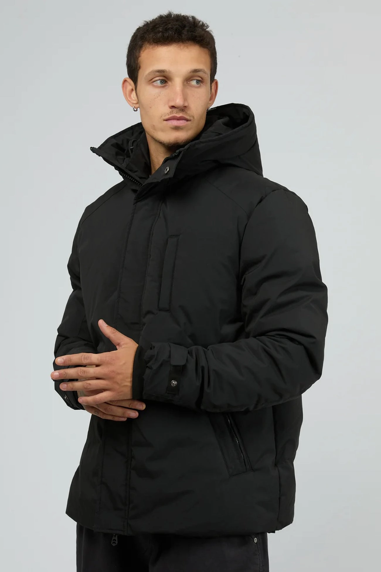 Tear Resistant Knit Hex Jacket Black