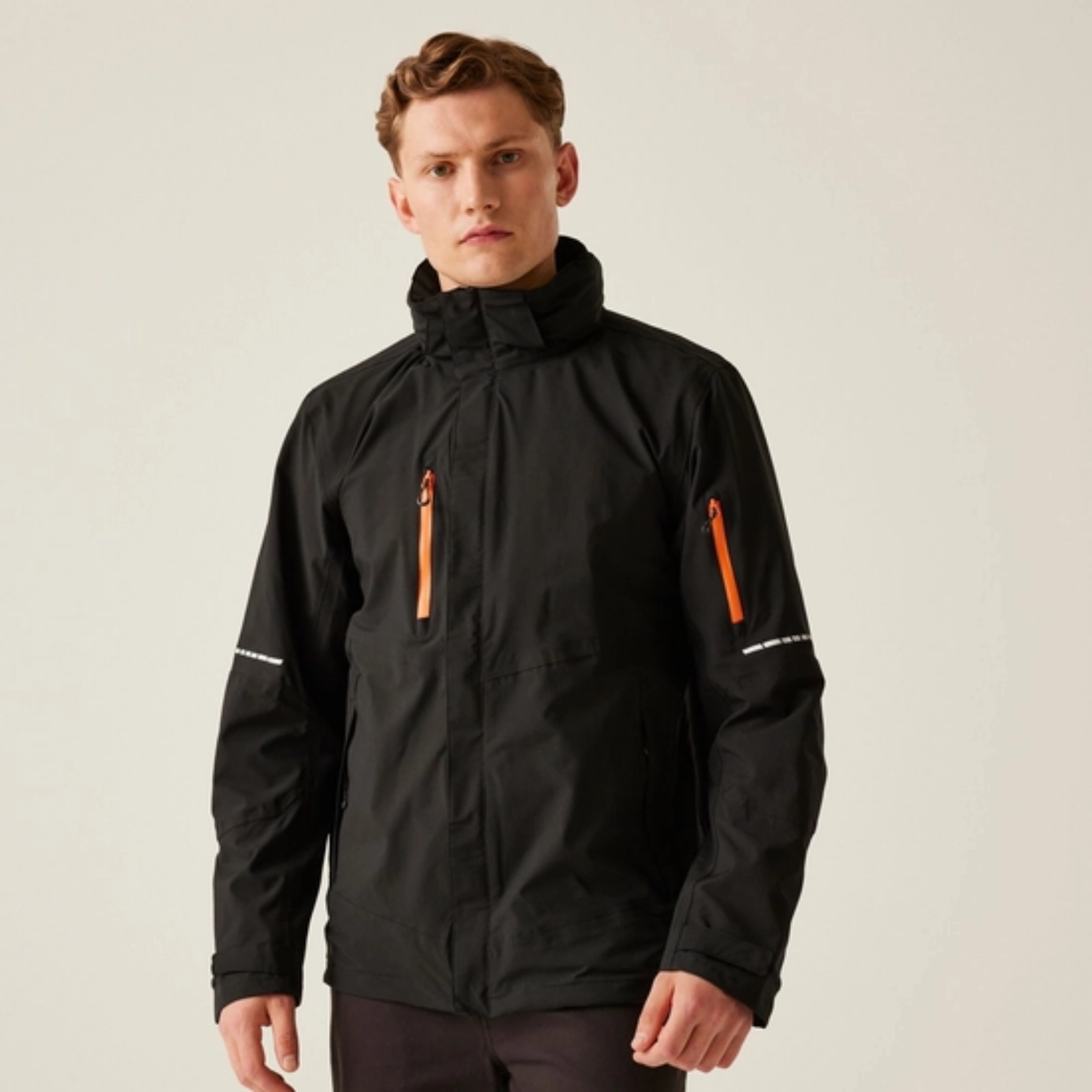 Regatta Professional Mens X-Pro Exosphere II Waterproof Jacket Stretch Weave Fabric Wrinkle Free Material