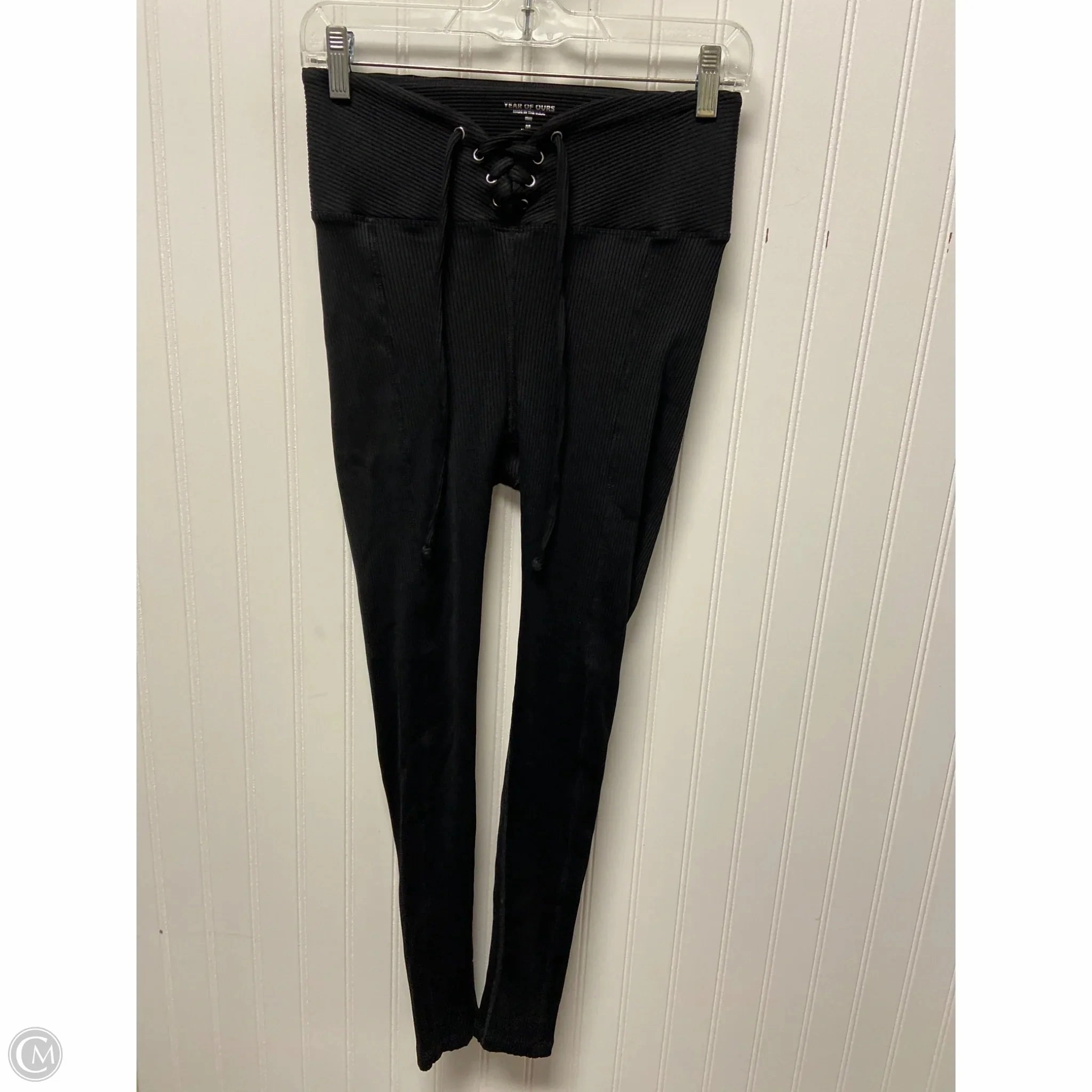 Cool Look Casual Comfort Fit Pants Leggings By Year Of Ours In Black, Size: M