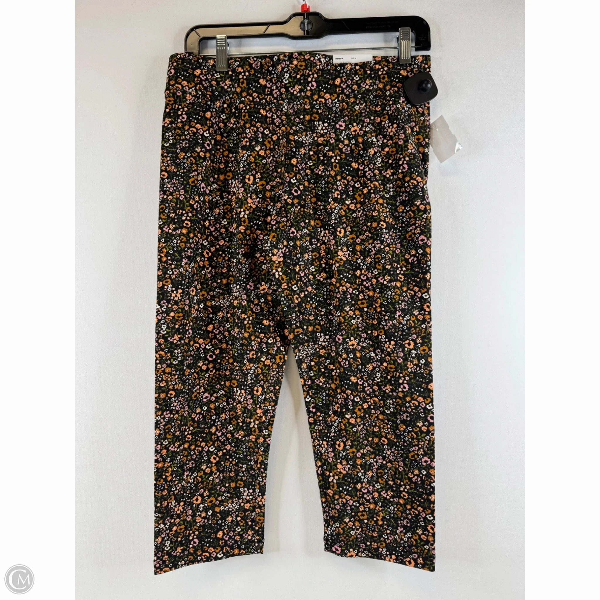 Athletic Wearable Pants Leggings By Sonoma In Black & Orange, Size: M