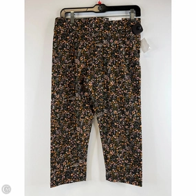Athletic Wearable Pants Leggings By Sonoma In Black & Orange, Size: M