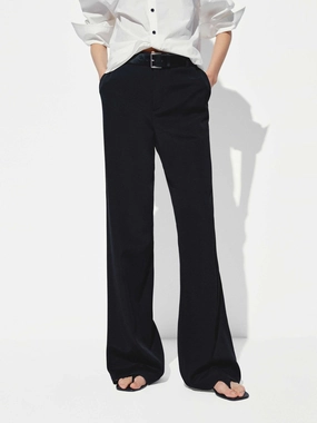 High Waist Flared Pants Perfectly Relaxed StretchFabric