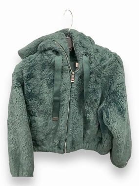 Jacket Faux Fur & Sherpa By Philosophy In Green, Size: S Non Restrictive Movement Articulated Ergonomic Fit
