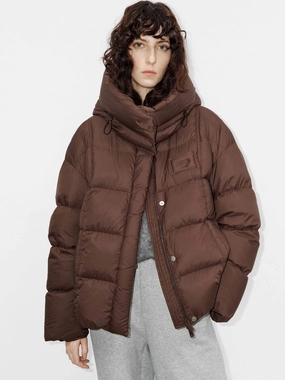 Relaxed Daily Style Hooded Padded Jacket