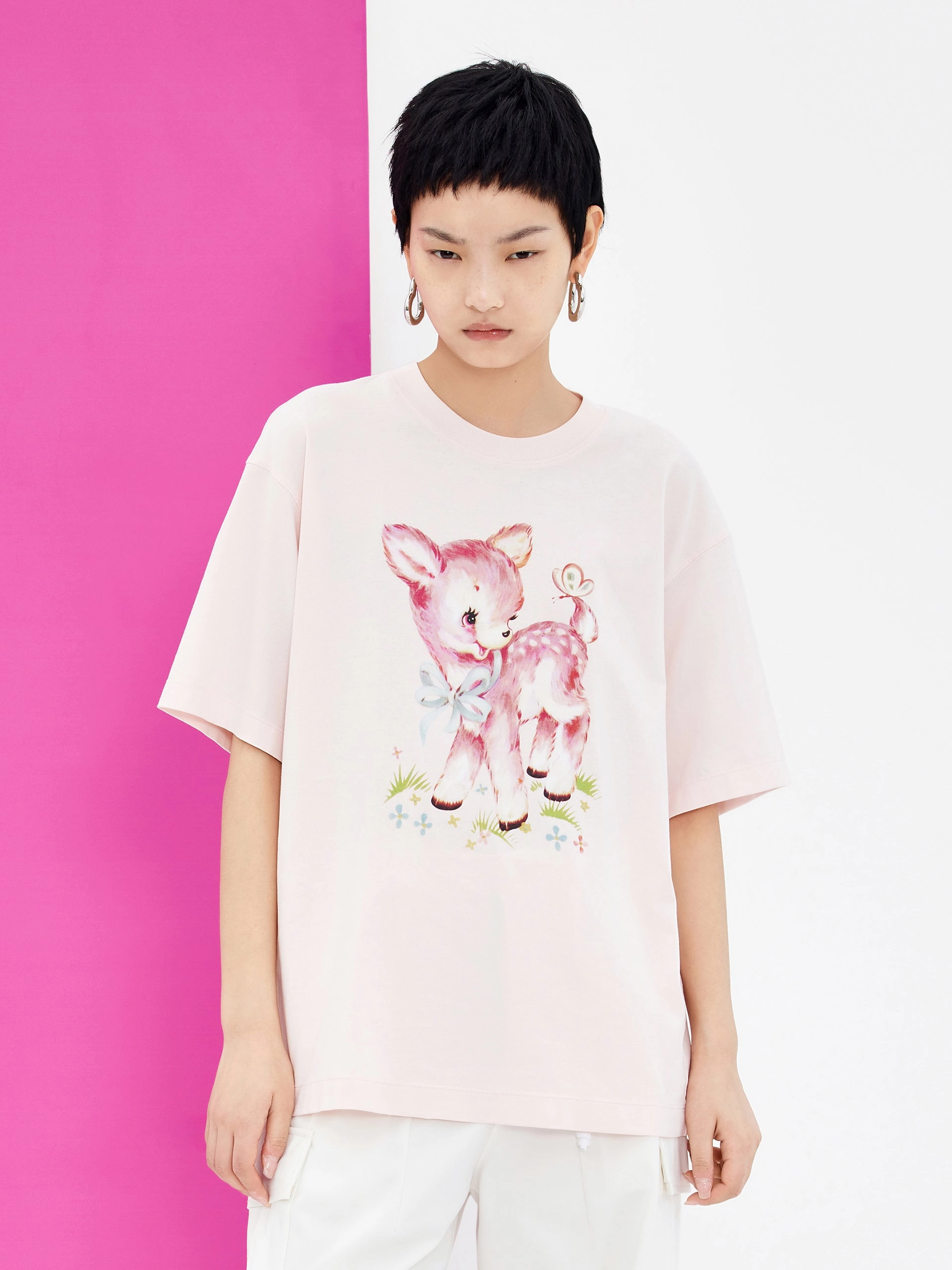 SustainableManufacturing Bohemian HOT SALE Cartoon Print Cotton T-shirt