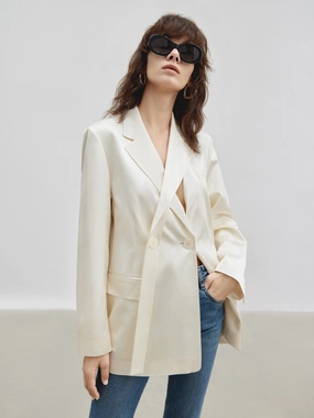 Rainy Day Option HOT SALE Deconstructed Acetate Blazer