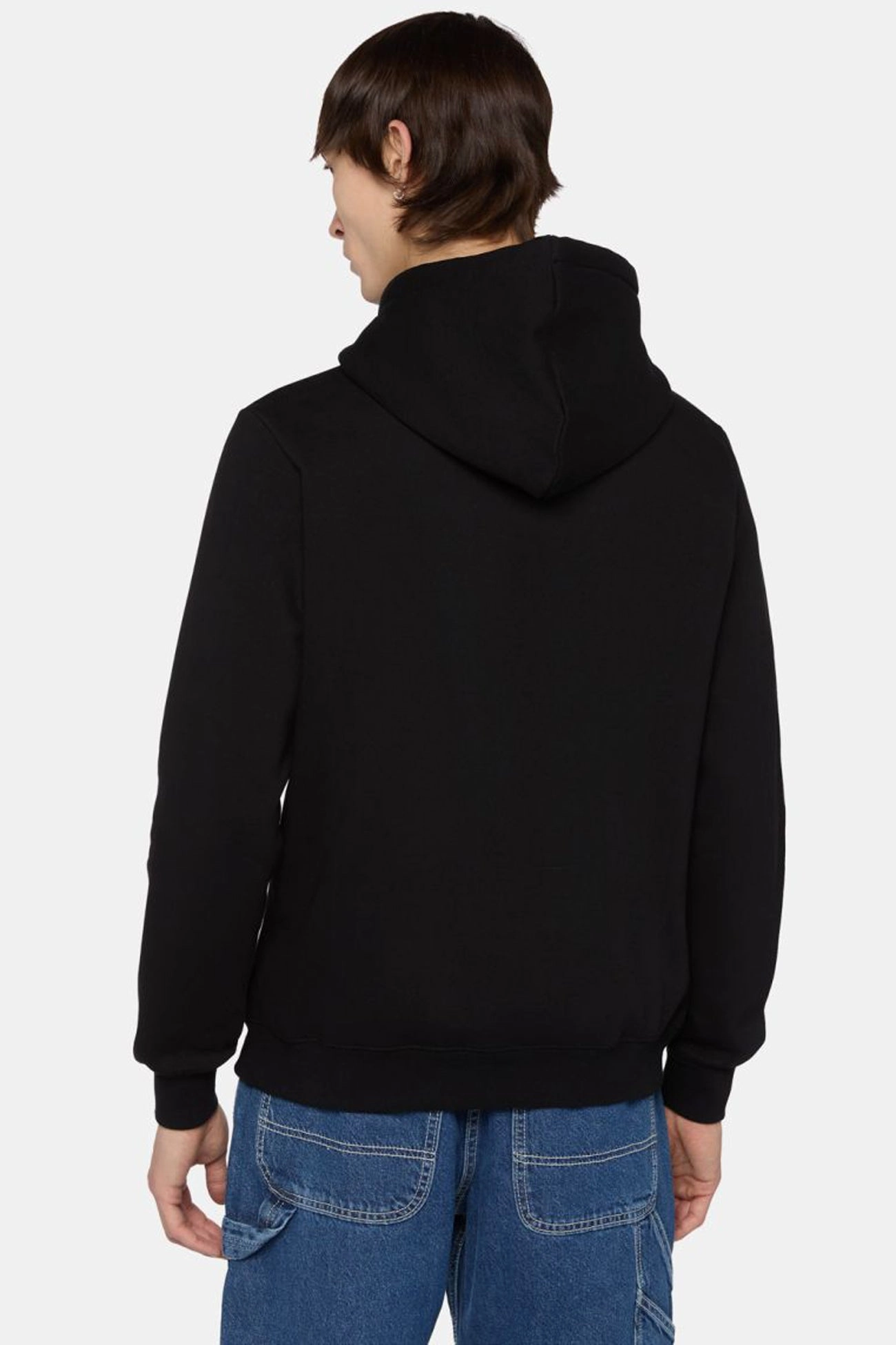 Microfiber Blend Crisp Walk Look Icon Logo Hoodie Black