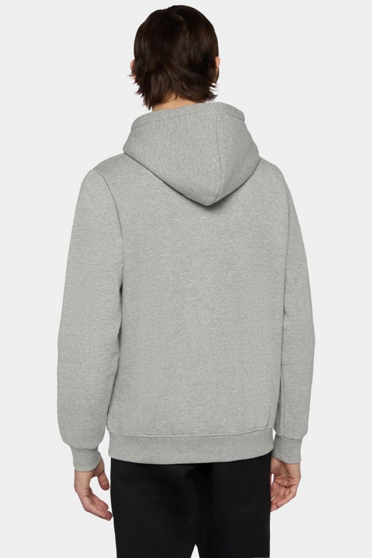 Quick Release Buckles Breathable Lining Design Icon Logo Hoodie Grey Melange