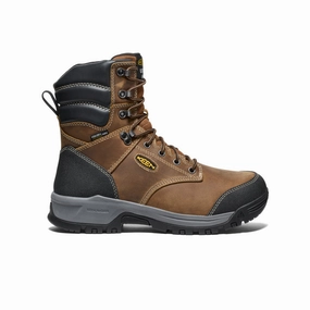 Machine washable Odor Control Layer Men's Evanston 8" Insulated Waterproof Boot (Soft Toe)  |  Bison/Black