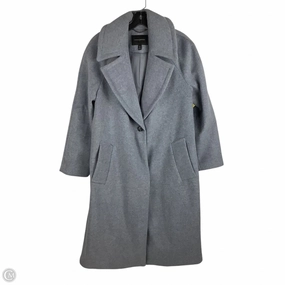 Office Wear Coat Peacoat By Banana Republic In Blue, Size: M Petite