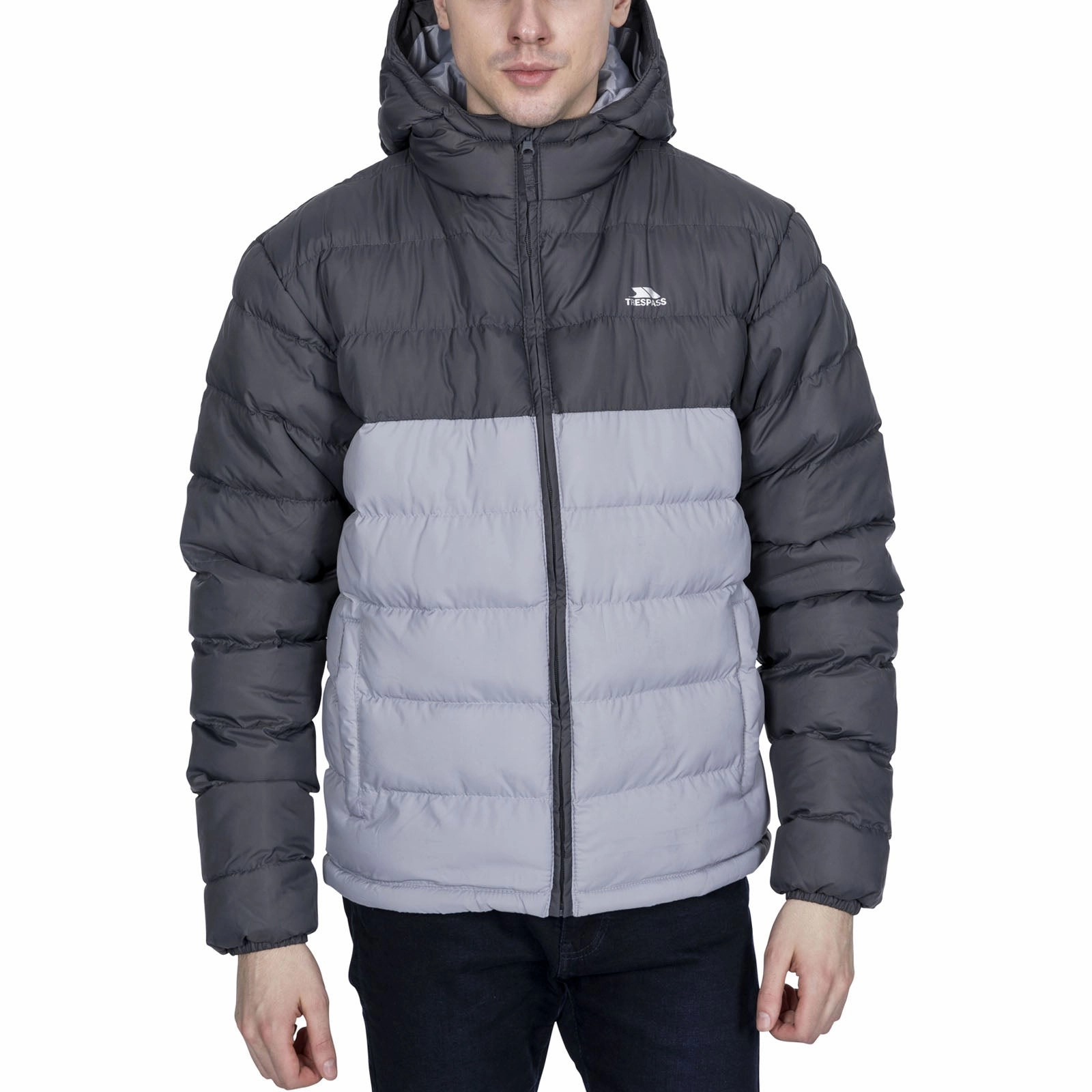 Trespass Mens Oskar Padded Water Resistant Jacket ripstop fabric
