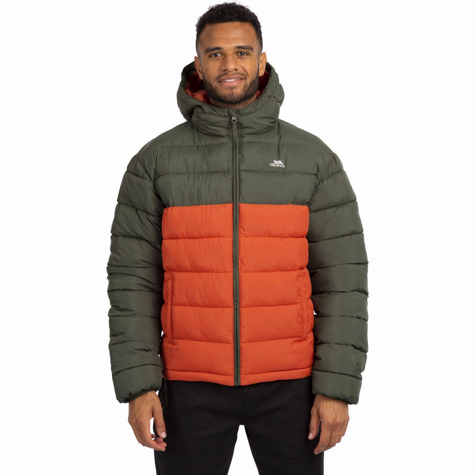 Trespass Mens Oskar Padded Water Resistant Jacket Hike Fit SlimSilhouette