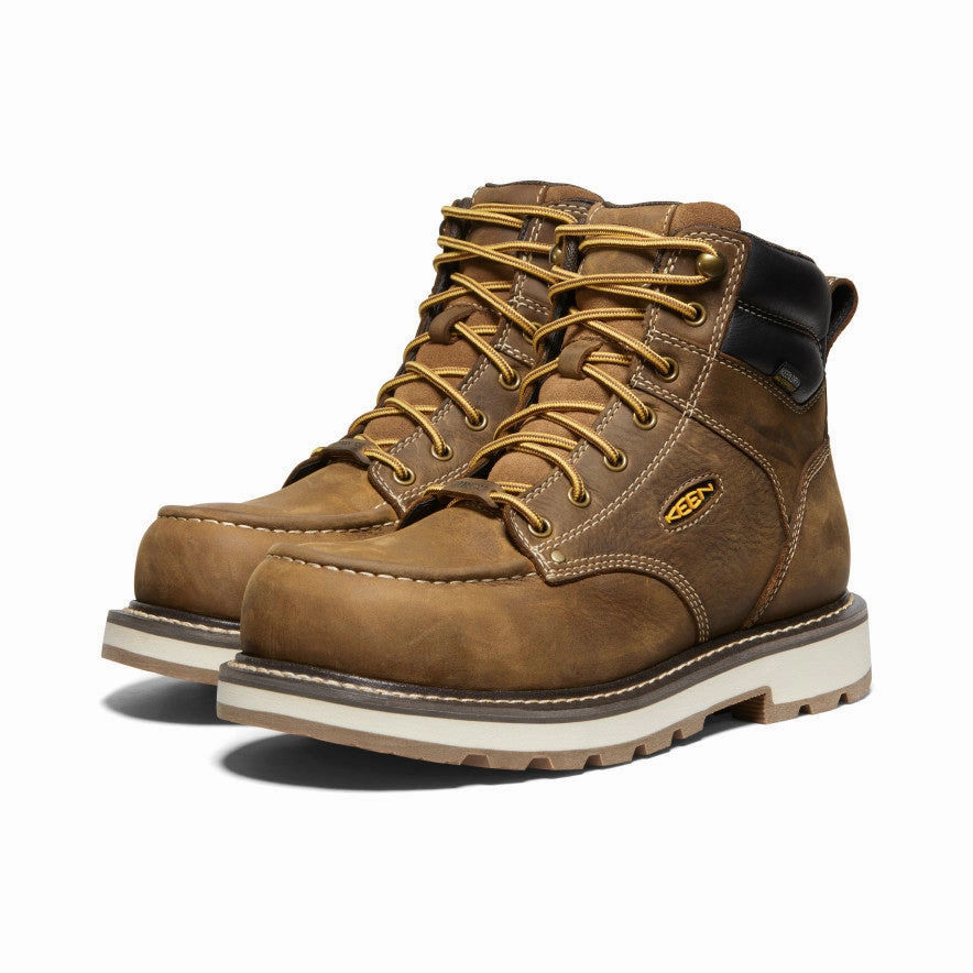 Men's Cincinnati 6" Waterproof 90?? Heel Boot (Carbon Toe)  |  Belgian/Sandshell Padded Interior Urban Traveler Winter Footwear