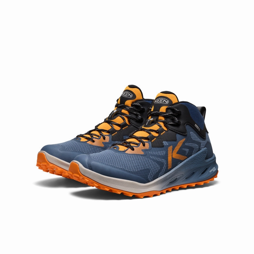 Men's Zionic NXT Waterproof Hiking Boot  |  Naval Academy/Bright Marigold Cozy Lined