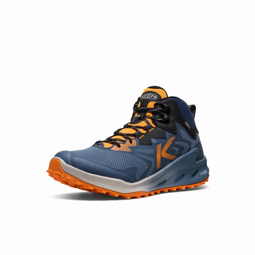 Airy Feel Men's Zionic NXT Waterproof Hiking Boot  |  Naval Academy/Bright Marigold