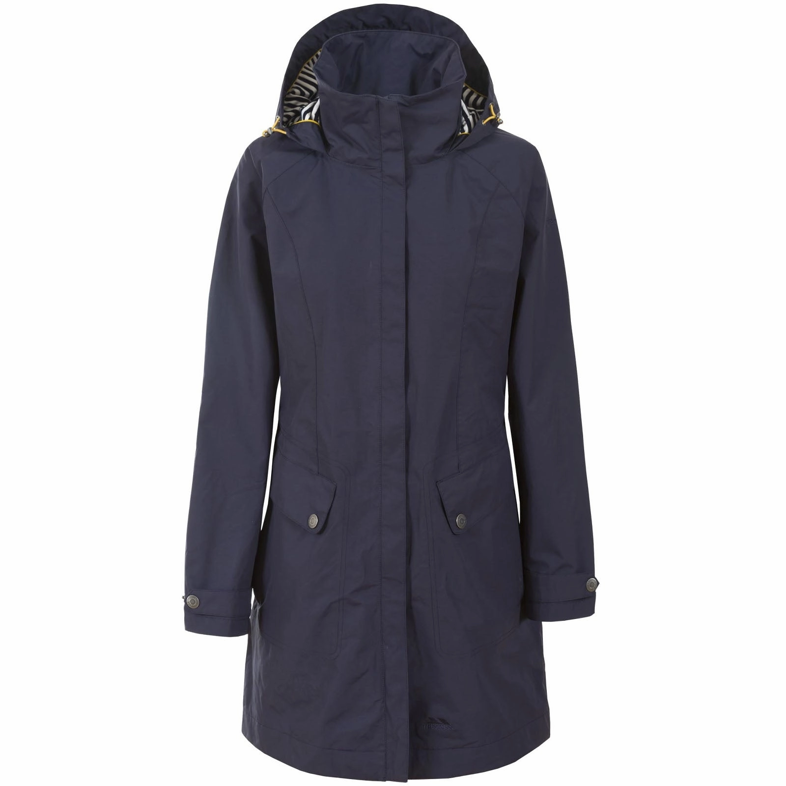 Trespass Womens Rainy Day Waterproof Long Jacket City Chill Style Quilted Lining