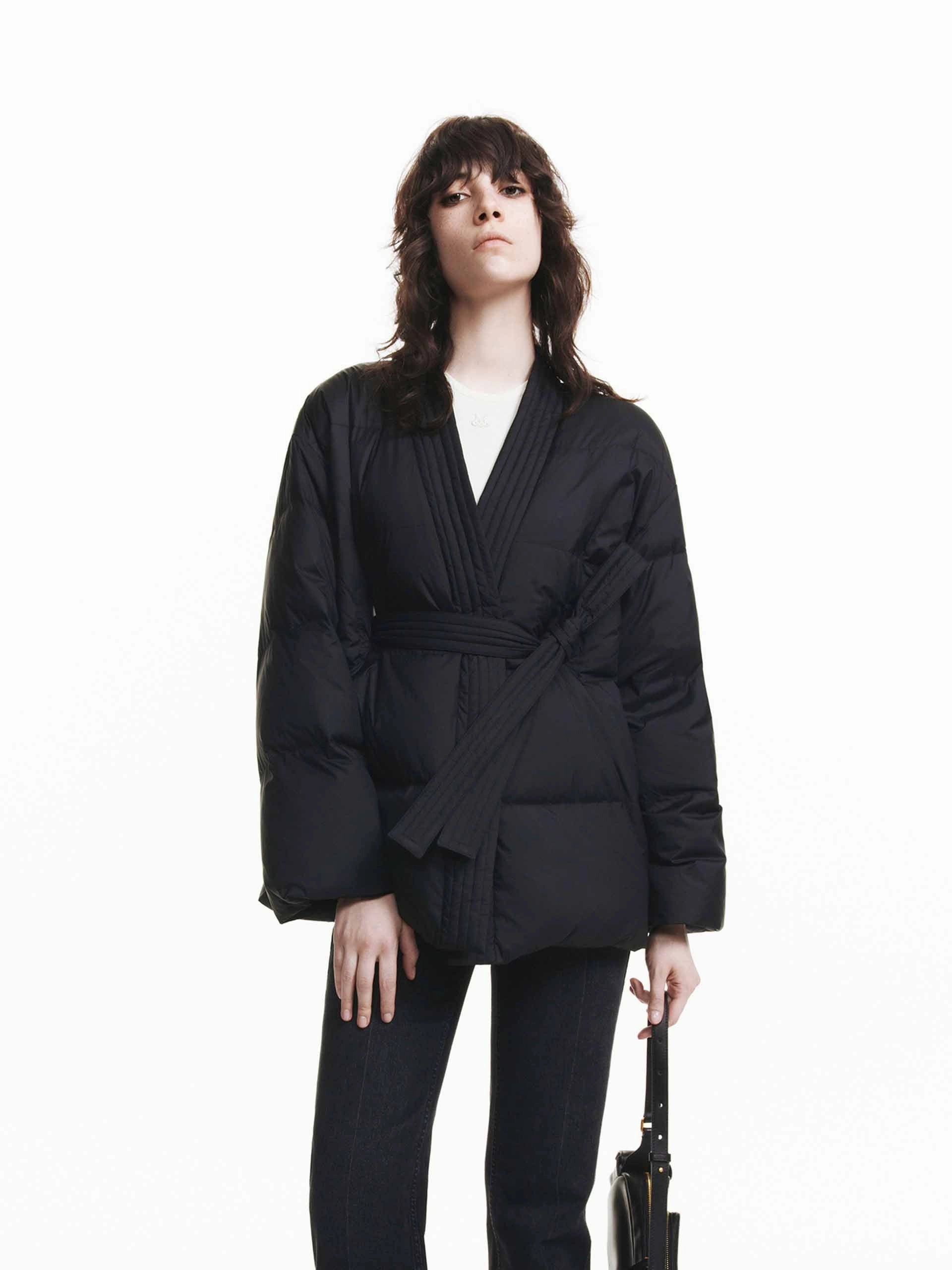 Belted Quilted Down jacket LowProfile Design