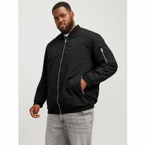 Jack & Jones Mens RuSh Big & Tall Bomber Jacket Compact Design