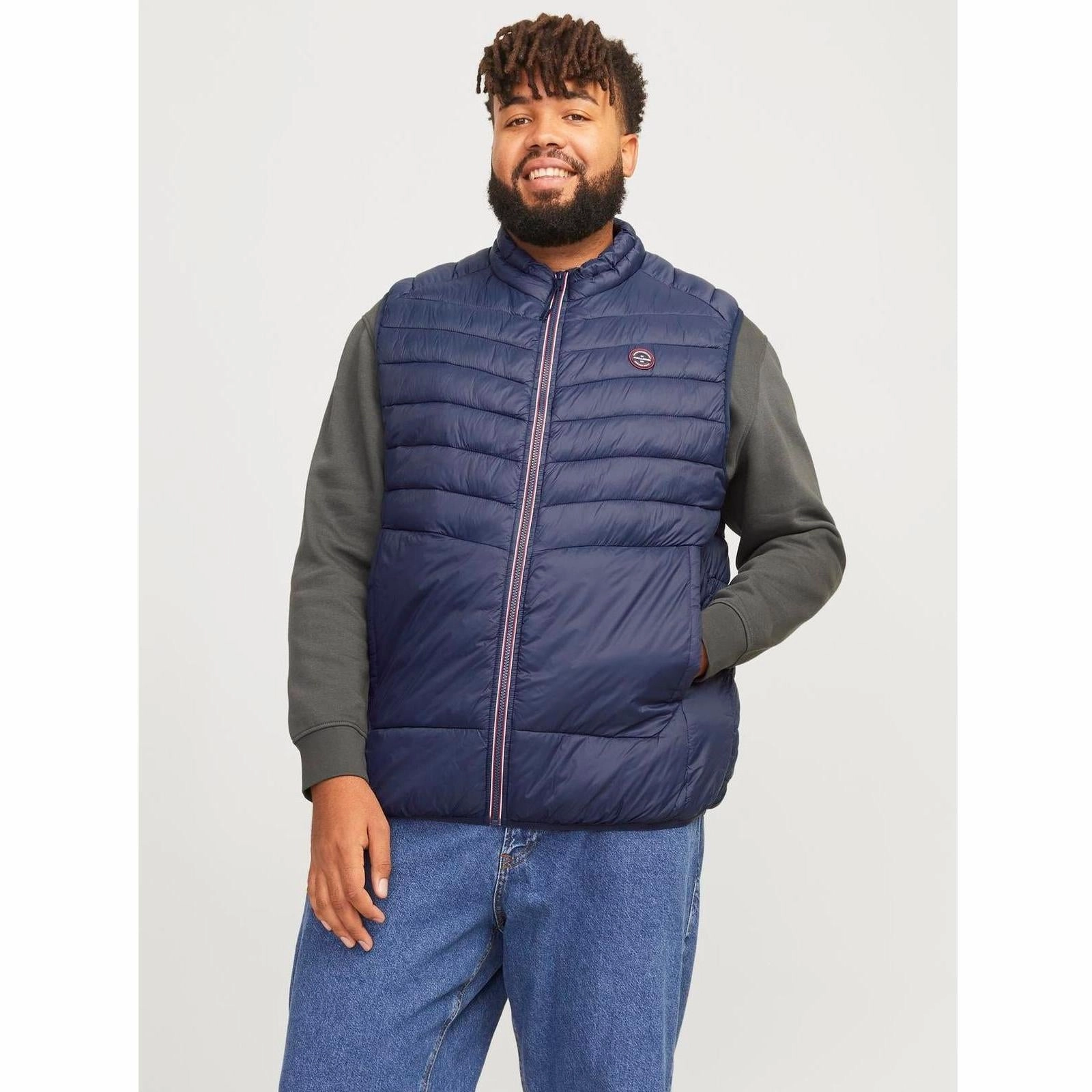 Thermal Insulated Jacket Jack & Jones Mens Sprint Big & Tall Padded Gilet